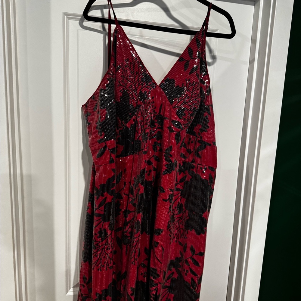 Hutch Floral Slip Dress - Black and Pink - Picture 2 of 5